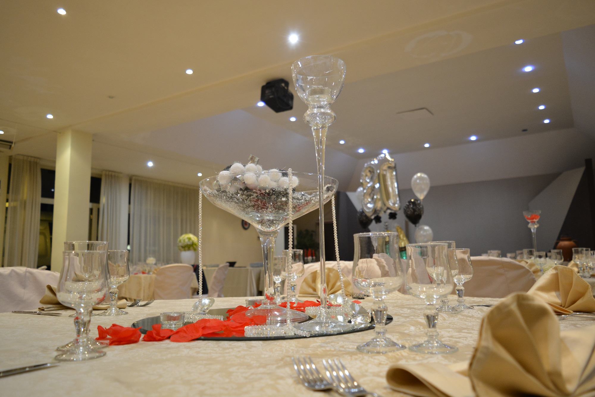 Dessert table prepared for an event